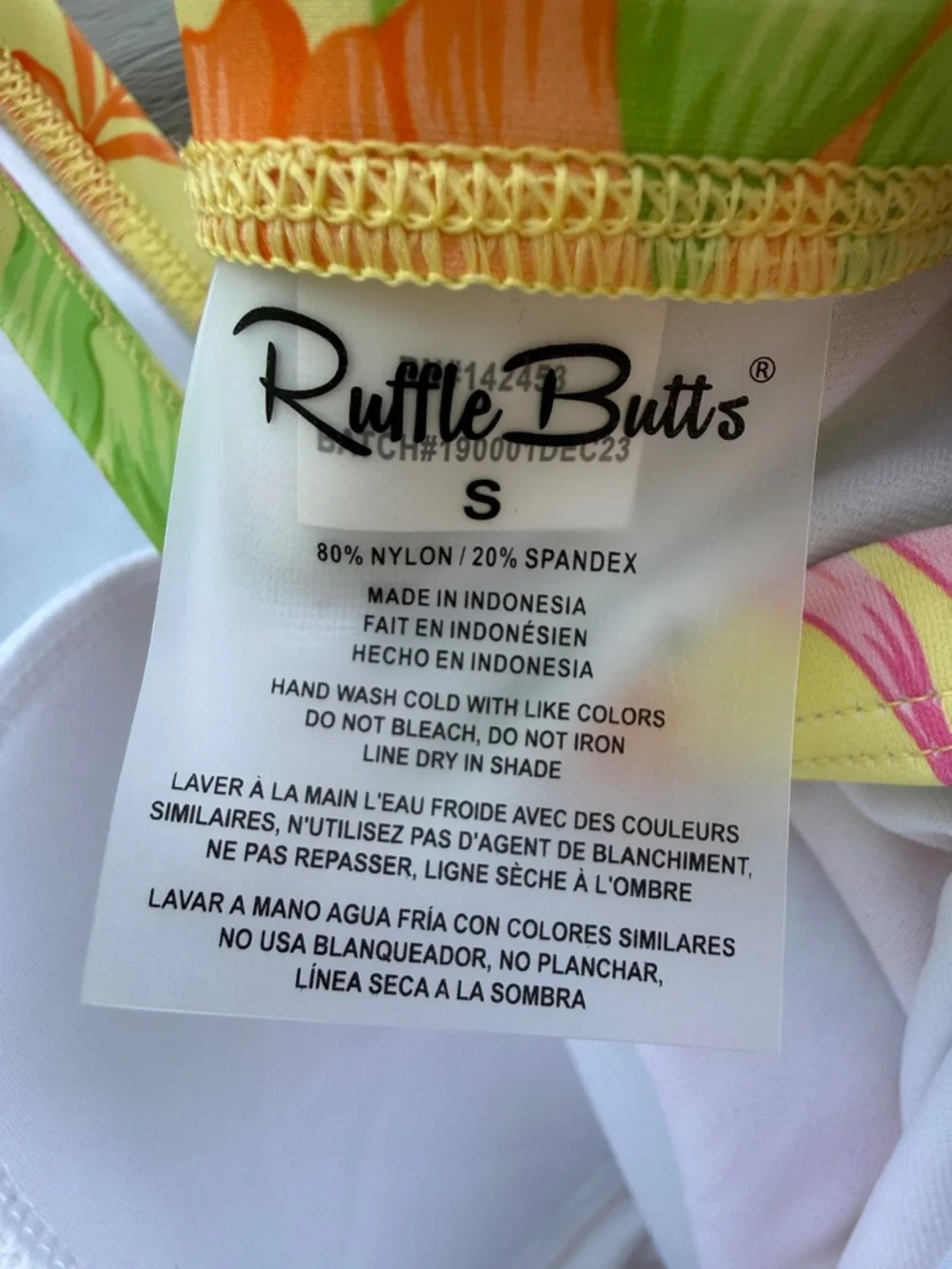 Ruffle Butts | Ruggedbutts NWT Happy Hula Tie Waist V-neck One Piece Suit Small
